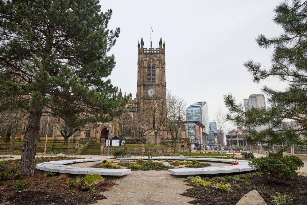 The Glade of Light, sebuah memorial untuk memperingati korban serangan bom bunuh diri di Manchester pada 22 Mei 2017. (Twitter.com/Bev Craig)
