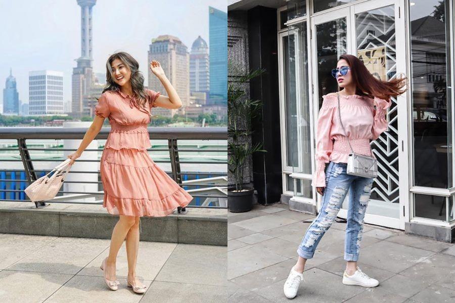 10 Adu Gaya Sarwendah Vs. Angela Tee, Mantan Member Girlband nan Kece!