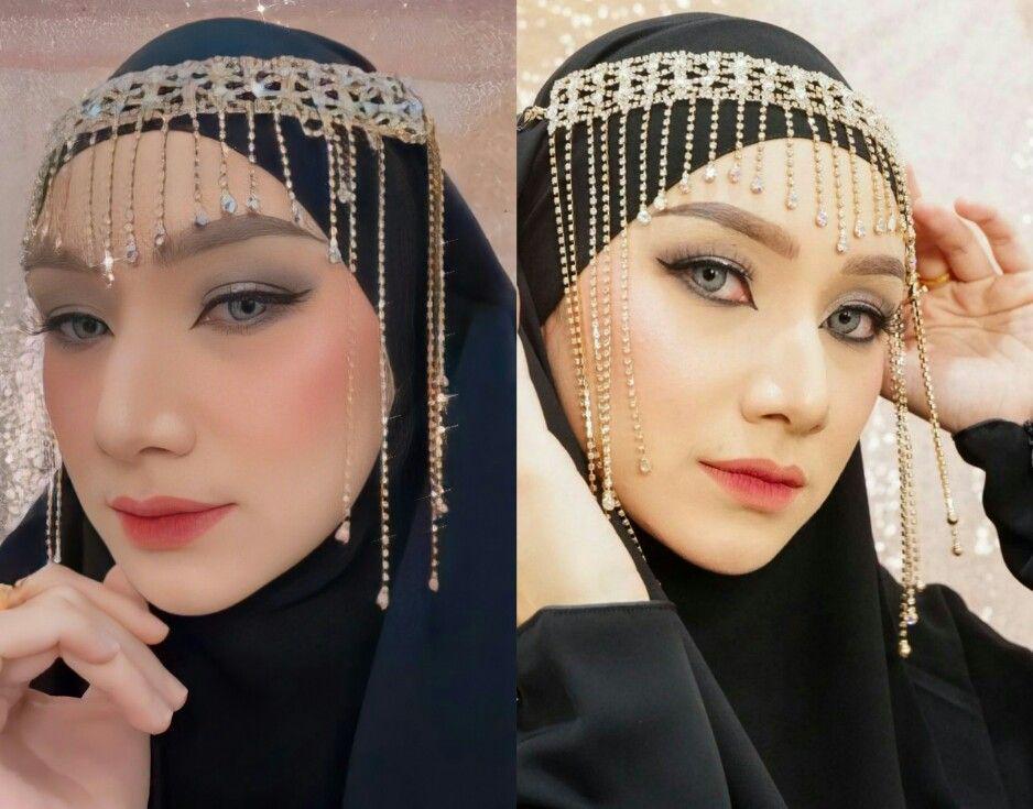 9 Potret Elegan Indri Giana Kenakan Makeup Arabian Look, Stunning!