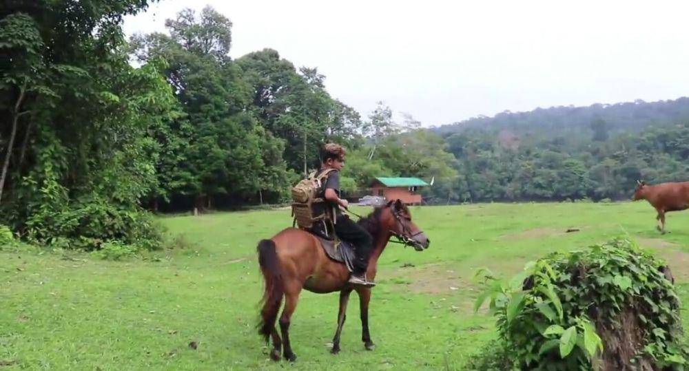 potret Andrew Kalaweit menunggang kuda (youtube.com/Andrew Kalaweit)