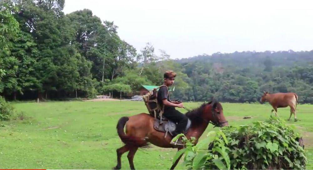potret Andrew Kalaweit menunggang kuda (youtube.com/Andrew Kalaweit)