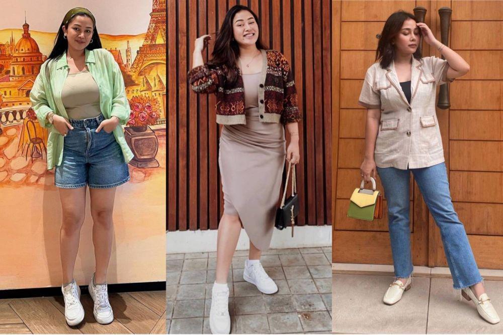 9 OOTD Mutia Ayu dengan Outer, Simple tapi Makin Keren!