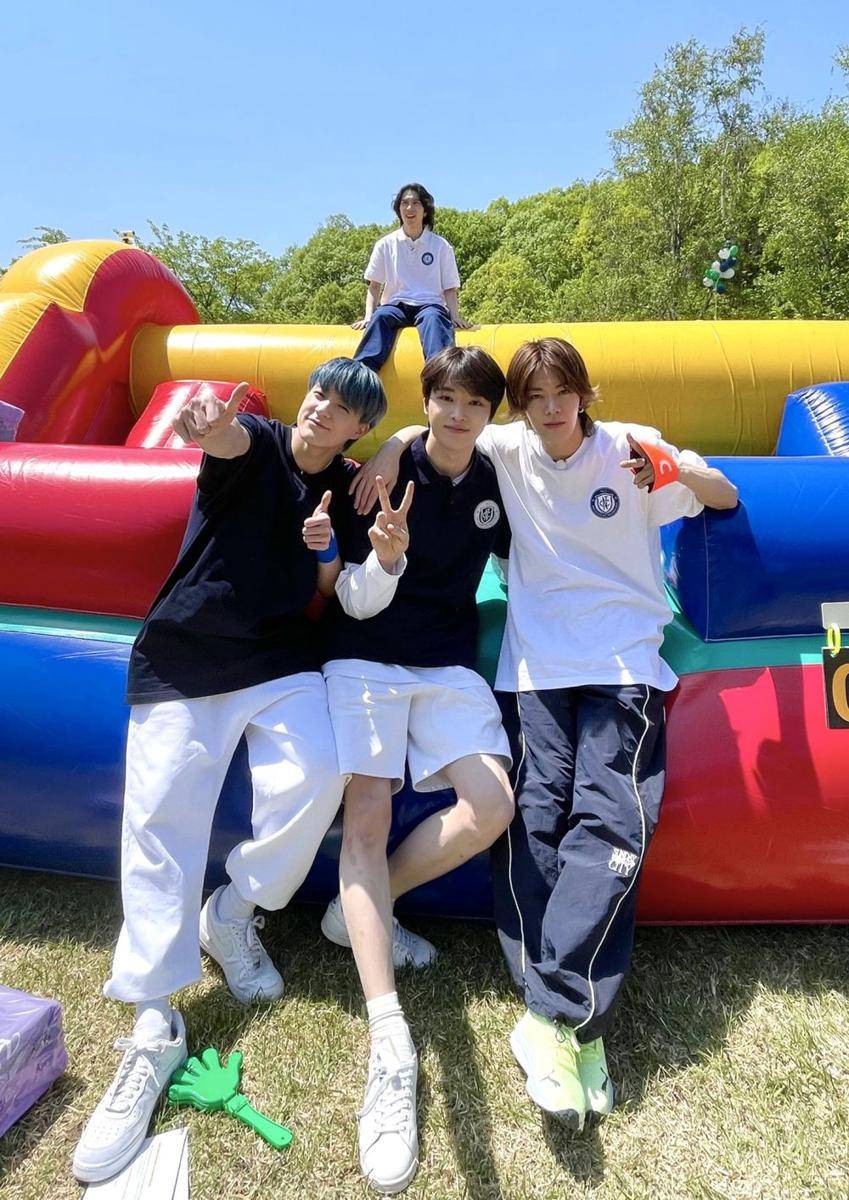 Potret Jeno, Sungchan, Yuta, dan Hendery NCT dalam konten "CT Cheerful Field Day" (twitter.com/NCTsmtown)