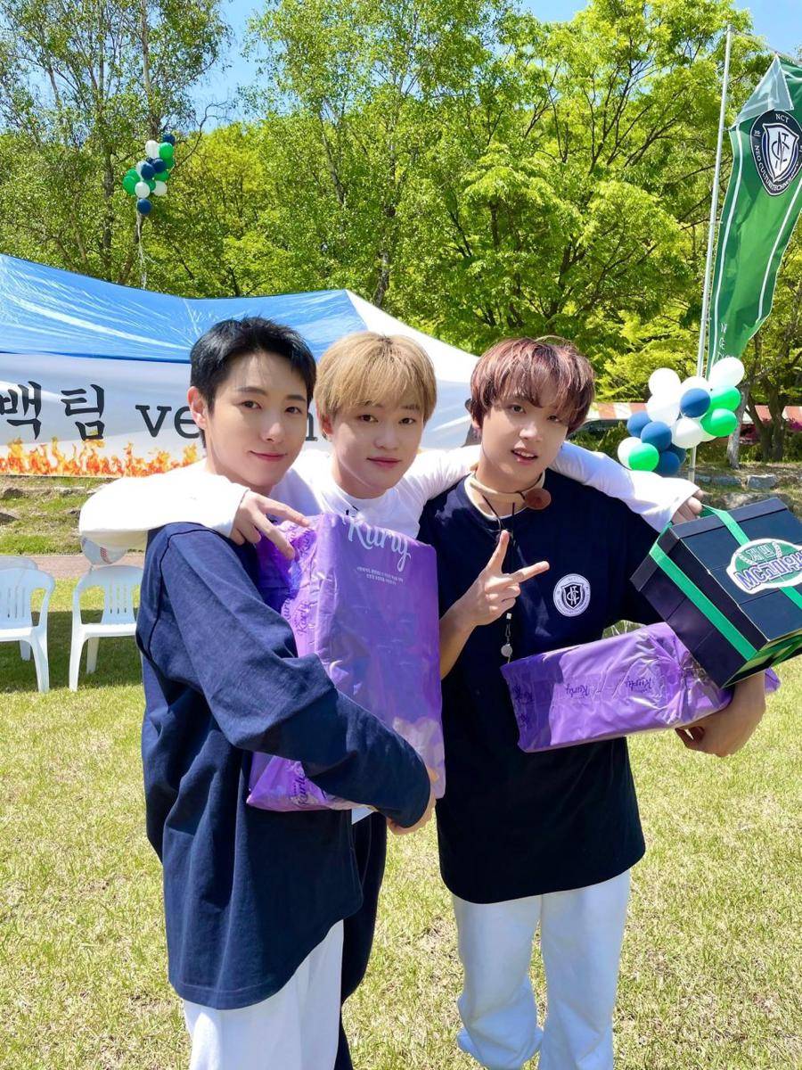 Potret Renjun, Chenle, dan Haechan NCT dalam konten "CT Cheerful Field Day" (twitter.com/NCTsmtown)