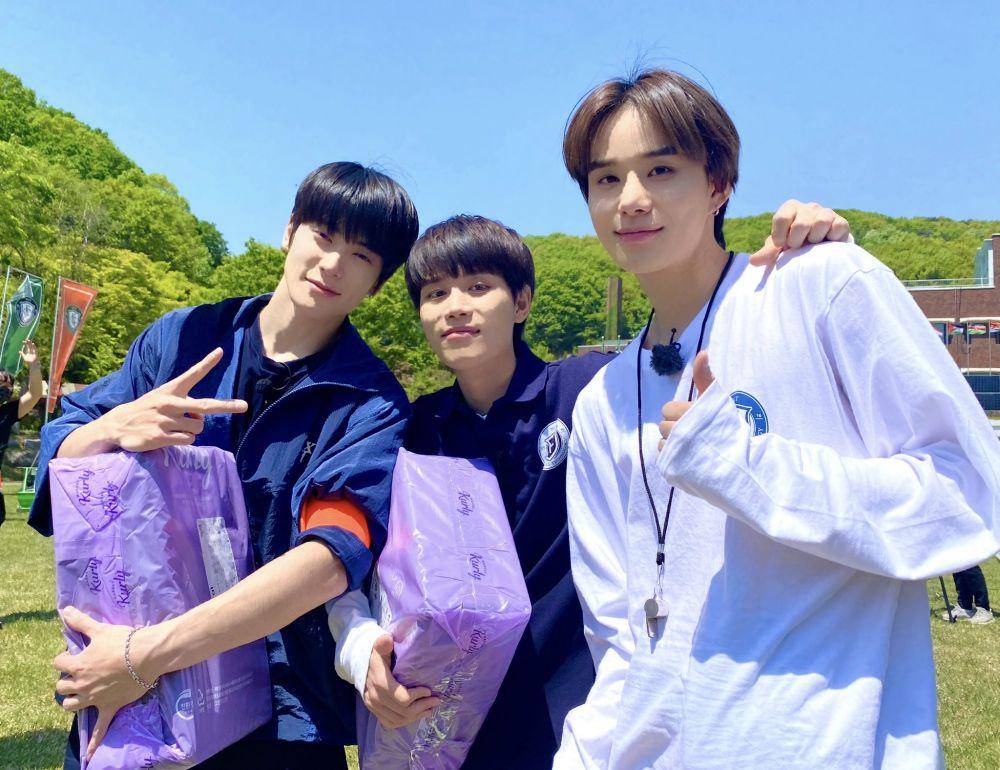 Potret Jaehyun, Taeil, dan Jungwoo NCT dalam konten "CT Cheerful Field Day" (twitter.com/NCTsmtown)