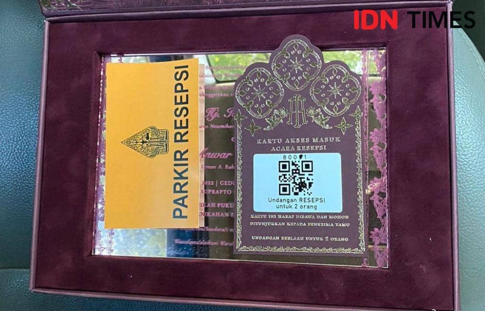 Undangan pernikahan Idayati dan Anwar Usman. (Istimewa))