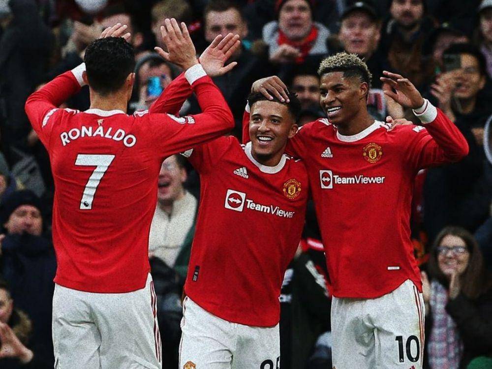 potret para pemain Manchester United merayakan gol (instagram.com/manchesterunited)