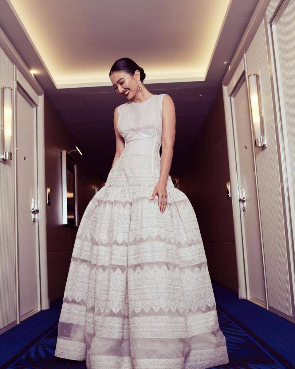 Raline Shah di red carpet Cannes Film Festival 2022. (instagram.com/ralineshah)