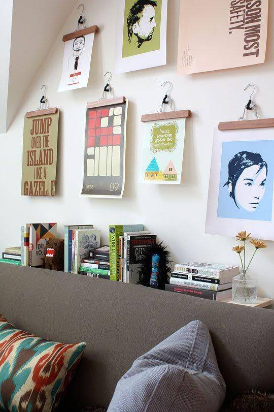 tips memajang poster di rumah (apartmenttherapy.com)