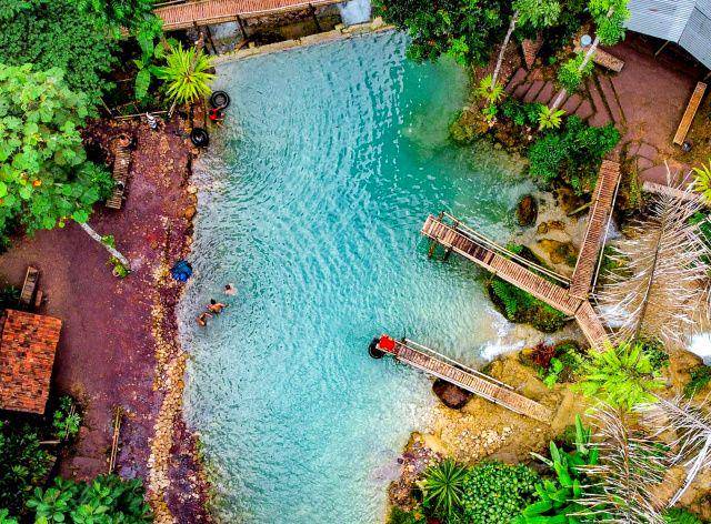 gambar pemandangan di air terjun Kembang Soka (instagram.com/hajar_prasetyo)