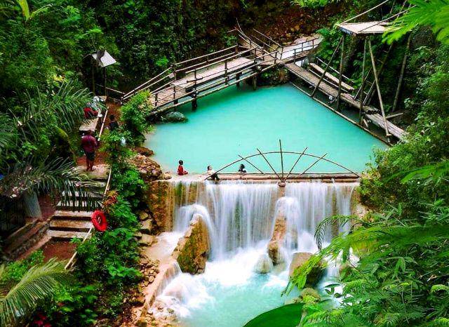 gambar pemandangan di air terjun Kedung Pedut (instagram.com/explorealamjogja)