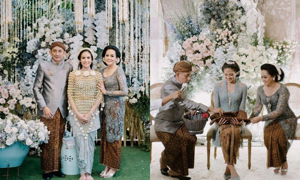 9 Dekorasi Siraman dan Midodareni Maudy Ayunda, Nuansa Biru Pastel