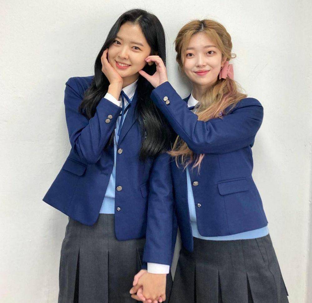 Hwang Bo Reum Byul dan Seo Hee Sun di drama School 2021 (instagram.com/heevely__128)