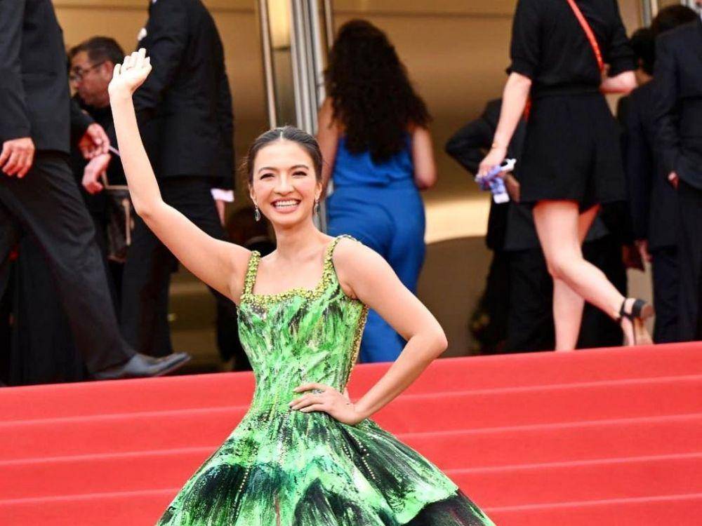Raline Shah di red carpet Cannes Film Festival 2022. (instagram.com/ralineshah)