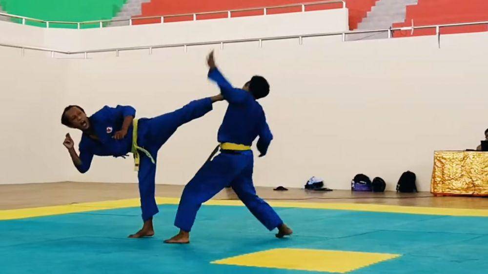 Atlet vovinam sedang berlatih. (YouTube.com/KONI TABANAN)