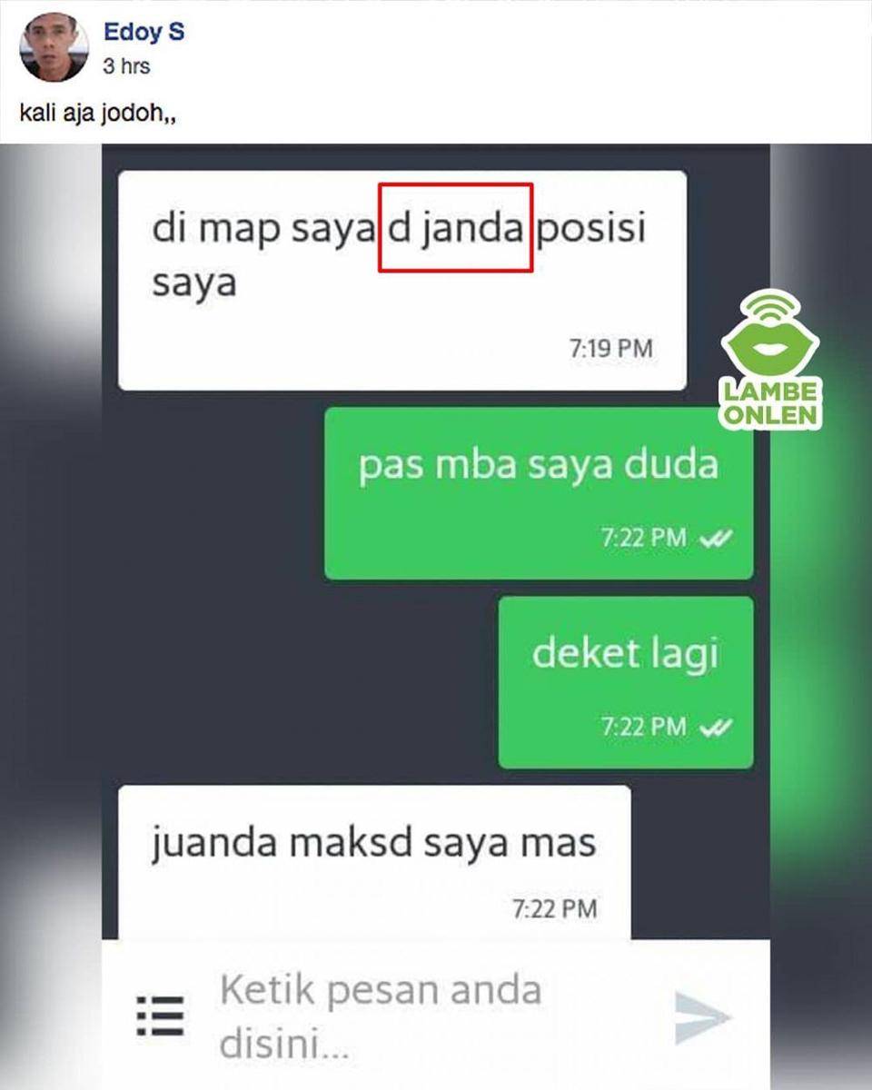 chat kocak ojek online typo (twitter.com/freceh)