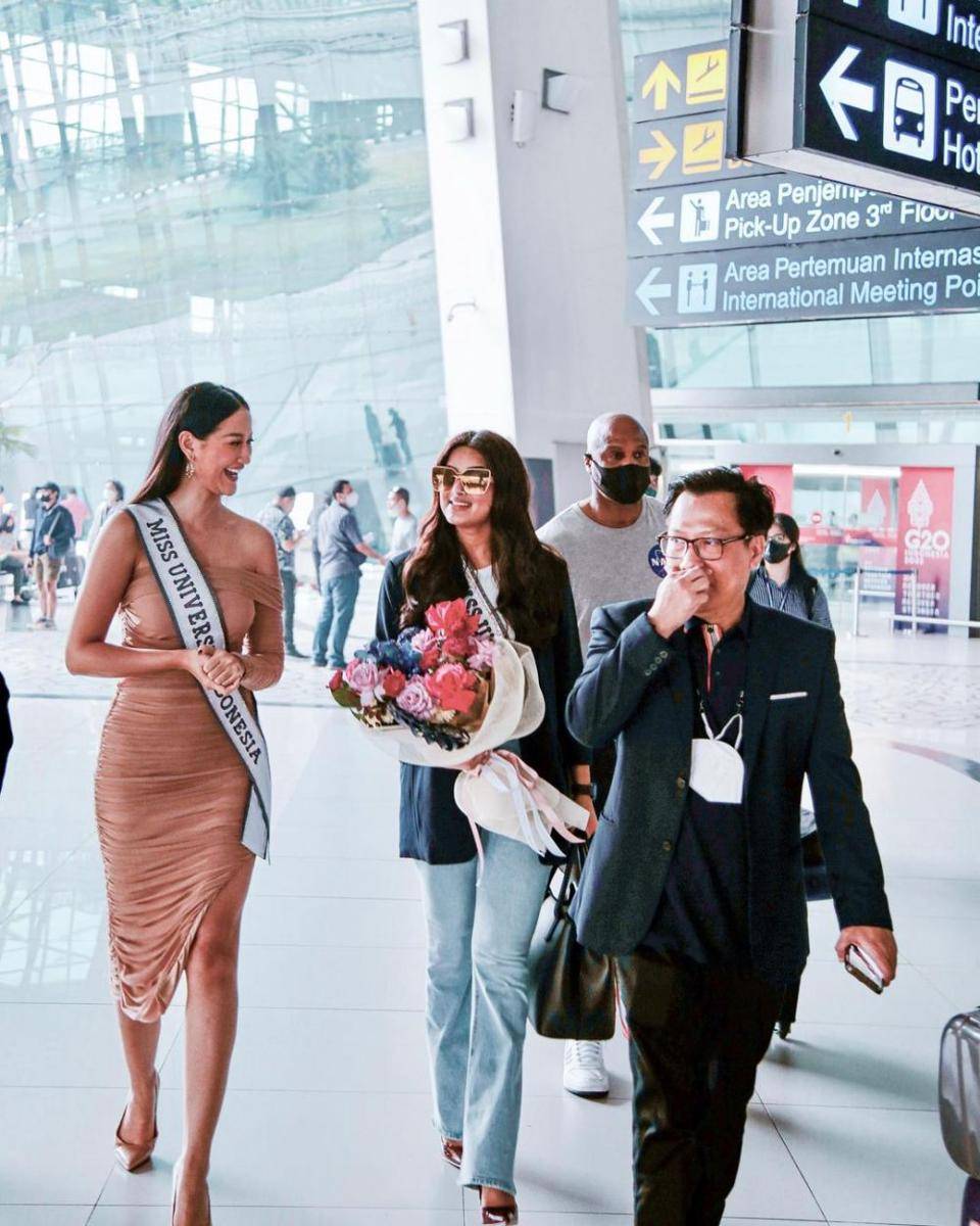 Harnaaz Sandhu, Miss Universe 2021, tiba di Indonesia (instagram.com/officialputeriindonesia)