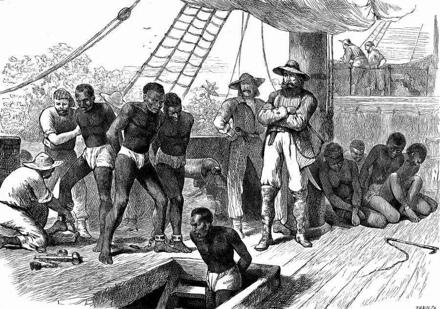 ilustrasi perbudakan (dok. Britannica)