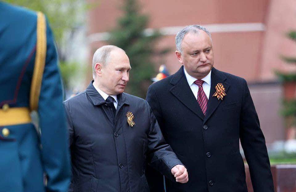 Mantan Presiden Moldova, Igor Dodon dan Presiden Rusia, Vladimir Putin. (twitter.com/Dodon Igor)