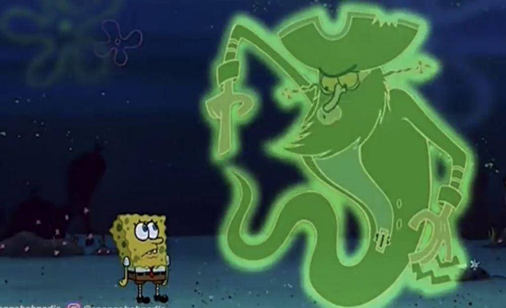 Spongebob dan Flying Dutchman (dok.youtube.com/spongebobpedia)