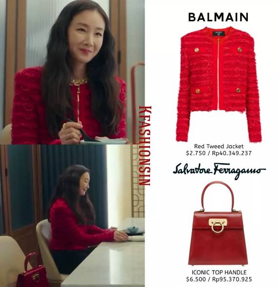 harga outfit Choi Ji Woo di Shooting Star (instagram.com/kfashionsin)