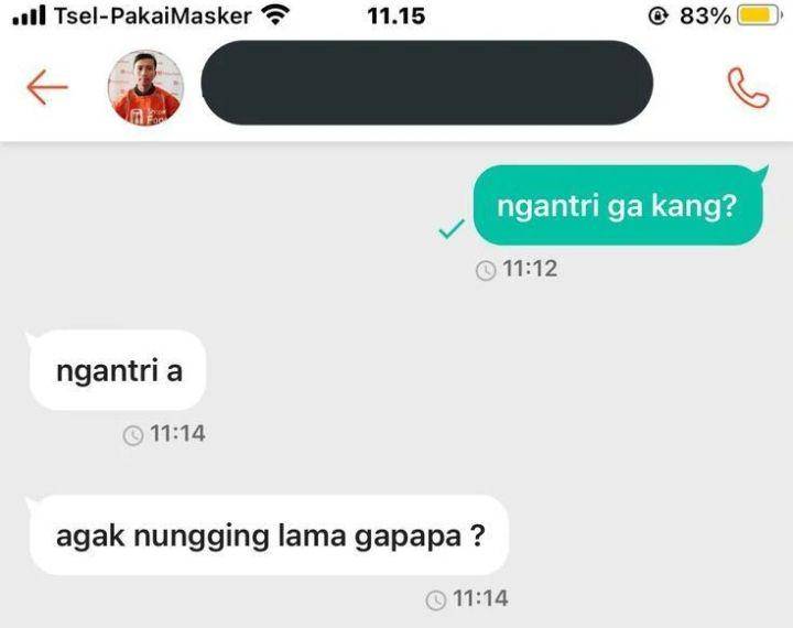 chat kocak ojek online typo (instagram.com/mirsxgurl)