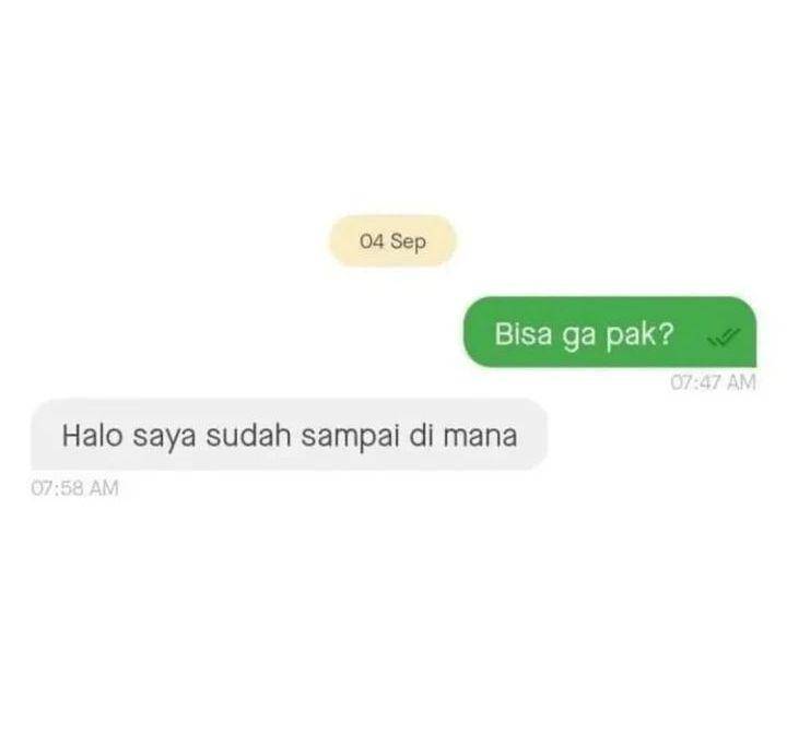 chat kocak ojek online typo (instagram.com/meme.wkwk)