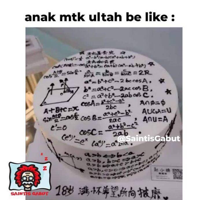 tulisan kocak di kue ulang tahun (instagram.com/saintisgabut)