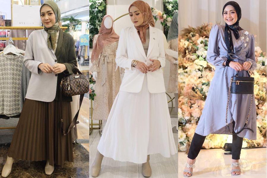 9 Ide OOTD Ngantor Hijabers ala Richa Novisha, Trendi Banget!