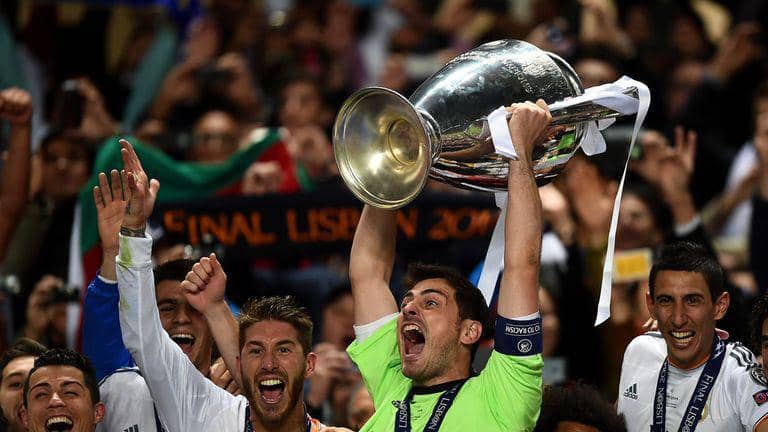 Real Madrid meraih La Decima usai menjadi juara pada final Liga Champions 2014. (skysports.com)