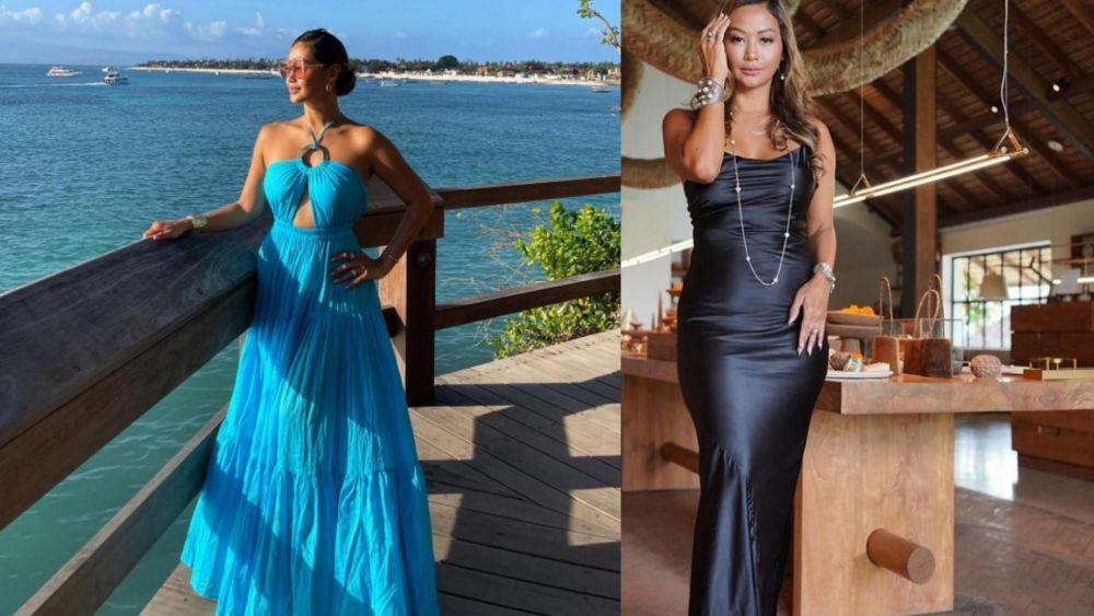9 Potret Glamor Indah Kalalo saat Kenakan Dress