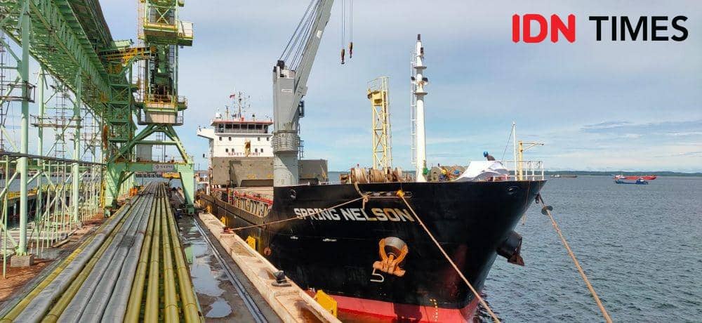 KRN Ekspor Kernel ke Korea Selatan Senilai Rp22 Miliar. (IDN Times/Hilmansyah)