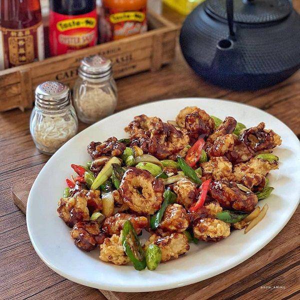 Calamari pedas (Instagram.com/kumpulanresepmasak)