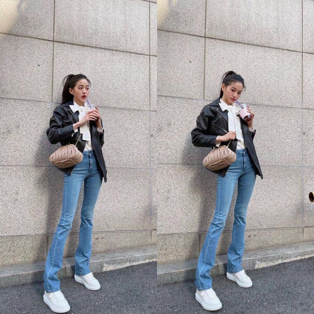 jeans Woonyoung IVE (instagram.com/izone___jangwonyoung)