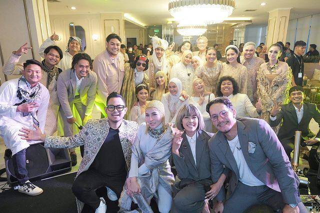 Potret tamu artis di halal bi halal MS Glow (instagram.com/shandypurnamasari)