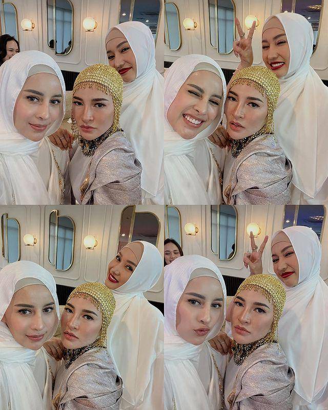 Potret tamu artis di halal bi halal MS Glow (instagram.com/emyaghnia)