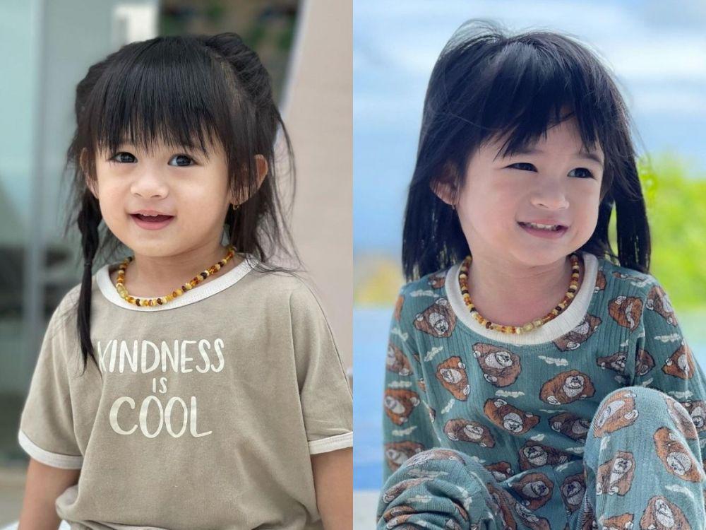 9 Potret Terbaru Nichole Zalya, Anak Eza Gionino Mirip Artis Korea