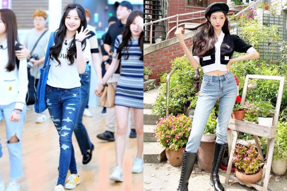 15 Inspirasi Padu Padan Celana Jeans ala Wonyoung IVE yang Catchy Abis