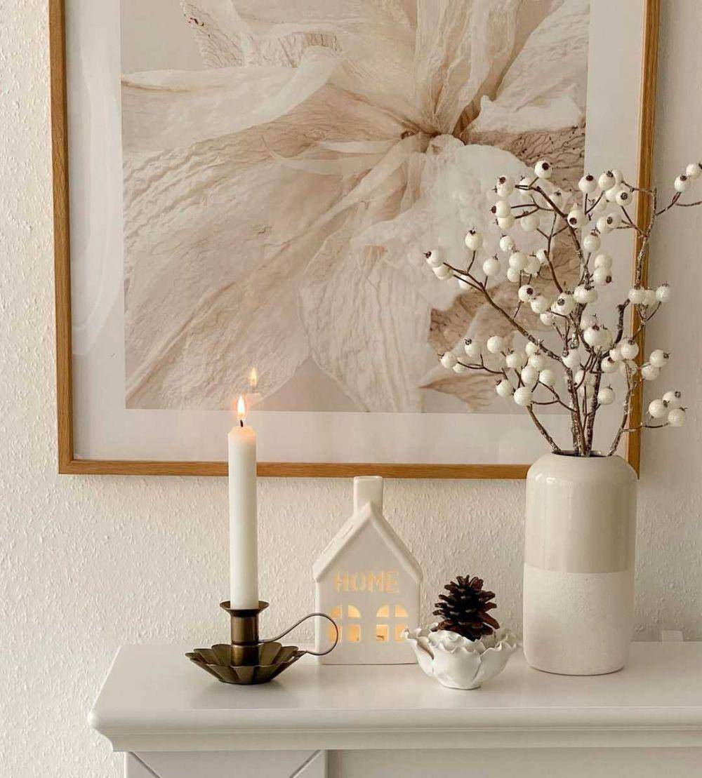 dekorasi flower branches (instagram.com/_peace_corners_)
