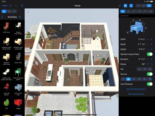 ilustrasi aplikasi Live Home 3D (apps.apple.com)