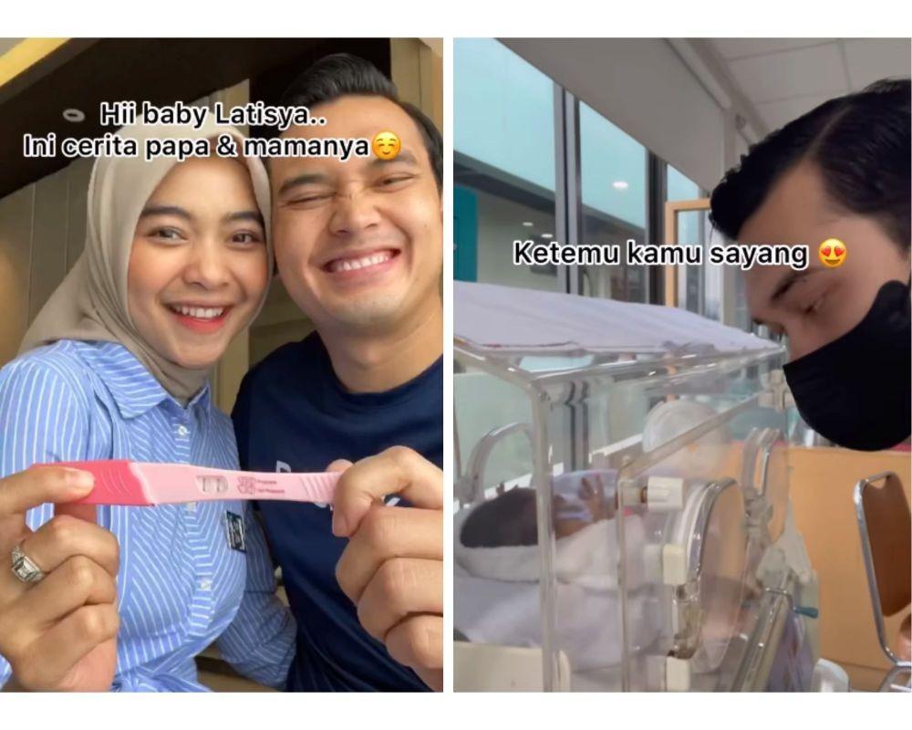 10 Potret Ikbal Fauzi Setia Temani Istri dari Hamil Sampai Melahirkan