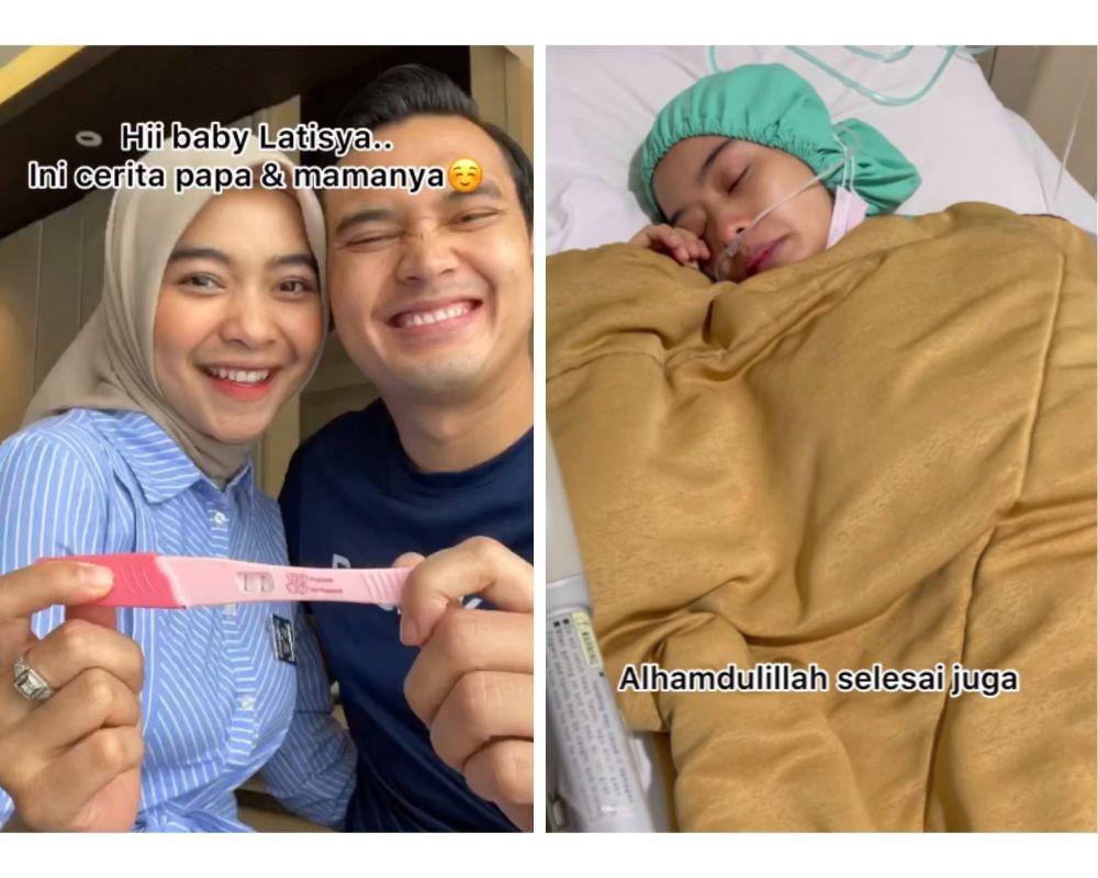 10 Potret Perjuangan Istri Ikbal Fauzi dari Hamil Sampai Melahirkan