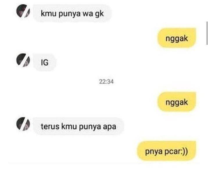 chat lucu cinta ditolak (twitter.com/txtdariwa)