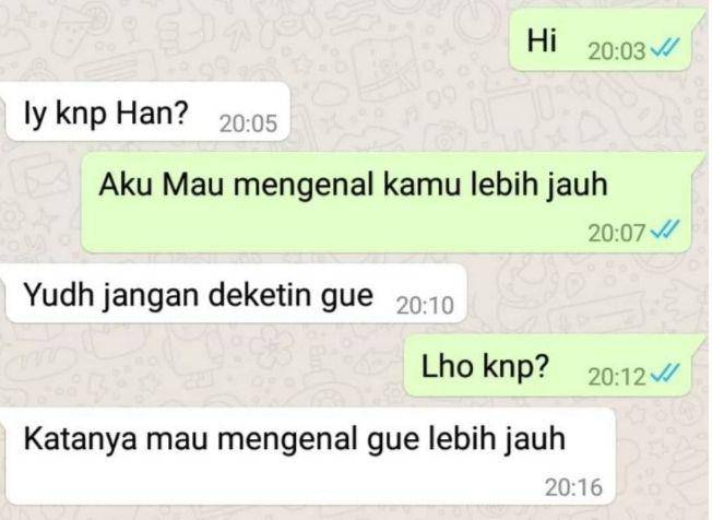 chat lucu cinta ditolak (instagram.com/pesancuelindonesia)