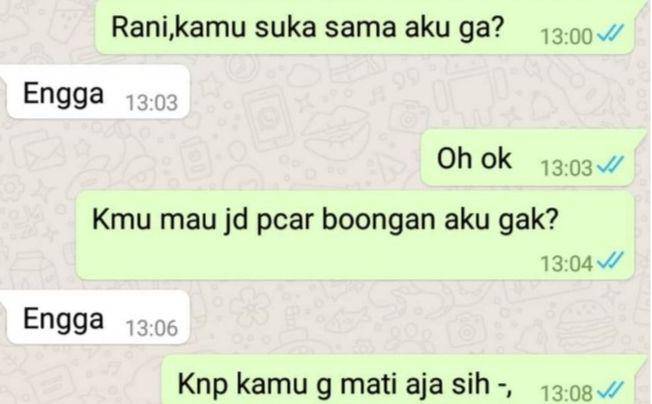 chat lucu cinta ditolak (instagram.com/chatinganwa)