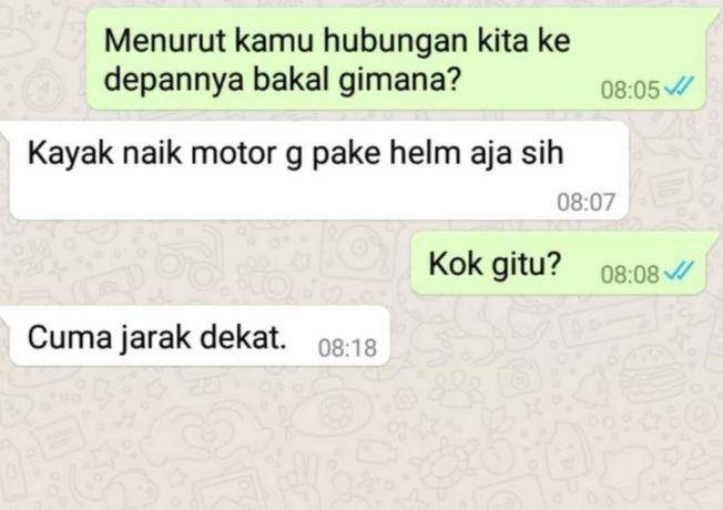 chat lucu cinta ditolak (instagram.com/lucukok_chat)