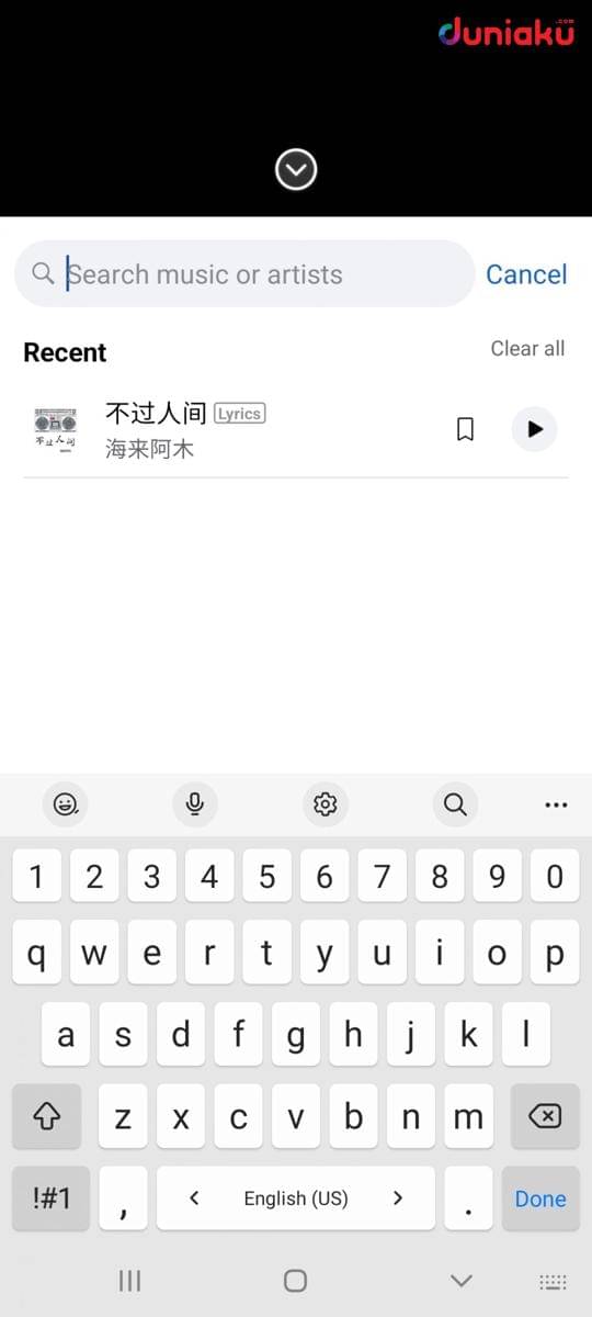 Pos gambar Facebook dengan musik. duniaku.com/Adhitya Daniel