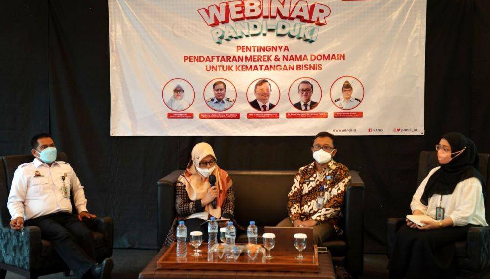 Webinar ‘Pentingnya Pendaftaran Merek dan Nama Domain untuk Kematangan Bisnis’ (Dok/ DKJI)