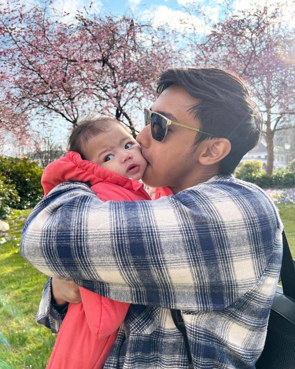 Hito Caesar dan buah hati (instagram.com/babybible911)
