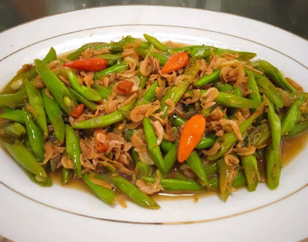 tumis buncis udang rebon (instagram.com/dapoerineke)